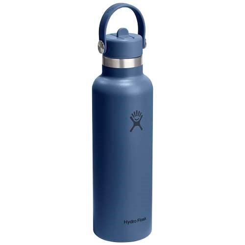 Obrázky: Hydro Flask dvoj. nerez láhev s uchem 0,6l,tm.modrá