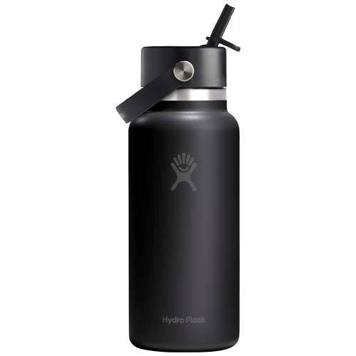 Obrázky: Hydro Flask nerez. láhev 946 ml se slámkou, bílá, Obrázek 2
