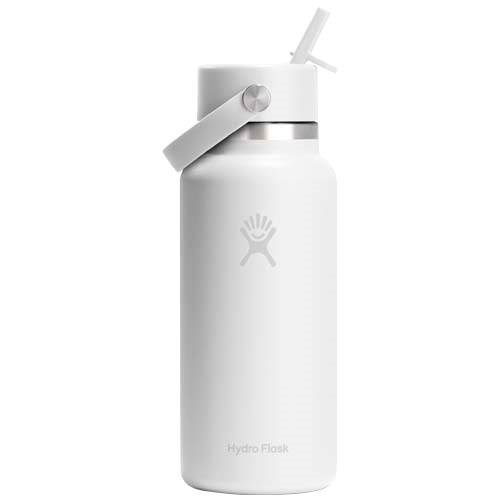Obrázky: Hydro Flask nerez. láhev 946 ml se slámkou, černá, Obrázek 2
