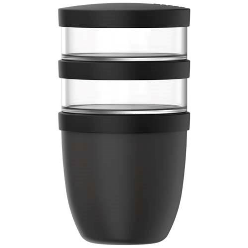 Obrázky: Mepal Ellipse 3dílný hrnec 500+2x200ml, černá, Obrázek 3