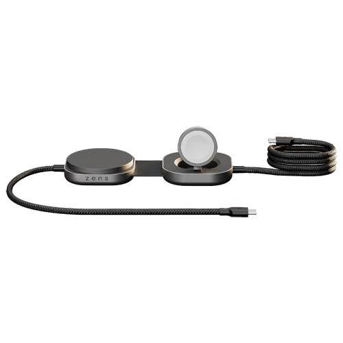 Obrázky: Zens Pro 3 140W hliníkový nabíjecí kabel 3v1, černá