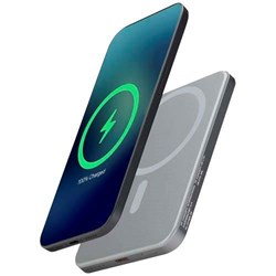 Obrázky: Magnet. powerbanka 5000mAh, rec.hliník, šedá