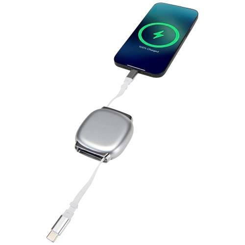 Obrázky: Navíjecí CarPlay kabel 100W, rec., stříbrná, Obrázek 5