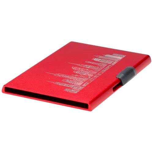Obrázky: Magnet. držák RFID karet, hliník, červená, Obrázek 5