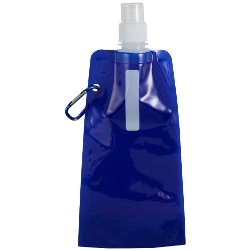 Obrázky: Skládací láhev na vodu s karabinou 480 ml, modrá, Obrázek 5