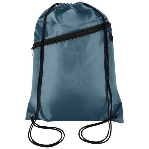Obrázky: Jednoduchý PES batoh s kapsou na zip, 5l, šedomodrý, Obrázek 4