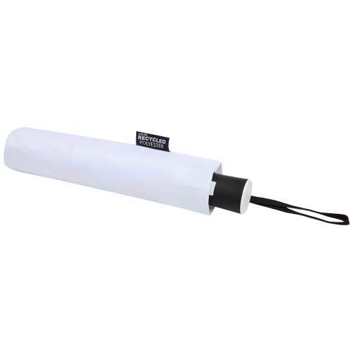 Obrázky: Automat. skládací deštník pr.93 cm, RPET, bílý, Obrázek 4