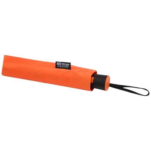 Obrázky: Automat. skládací deštník pr.93 cm RPET, oranžový, Obrázek 4