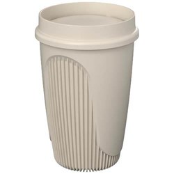 Obrázky: Hrnek 350ml s 360° víčkem, rec.plast, pískovec