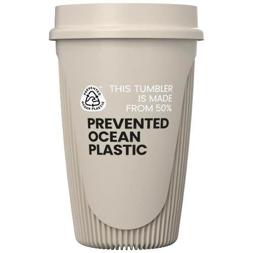 Obrázky: Hrnek 350ml s 360° víčkem, rec.plast, pískovec, Obrázek 9