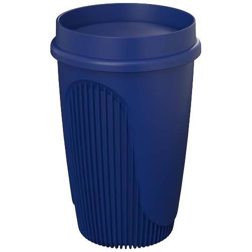 Obrázky: Hrnek 350ml s 360° víčkem, rec.plast, modrá