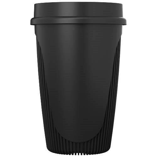 Obrázky: Hrnek 350ml s 360° víčkem, rec.plast, černá, Obrázek 7
