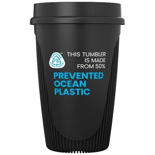 Obrázky: Hrnek 350ml s 360° víčkem, rec.plast, černá, Obrázek 9