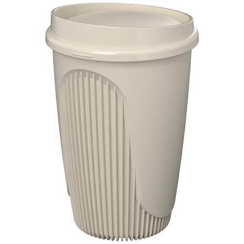 Obrázky: Hrnek 350 ml s víčkem, rec. plast, pískovec