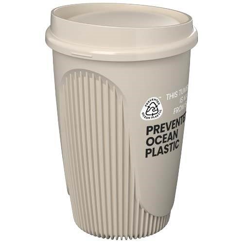 Obrázky: Hrnek 350 ml s víčkem, rec. plast, pískovec, Obrázek 9