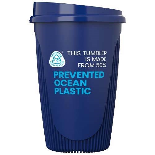 Obrázky: Hrnek 350 ml s víčkem, rec. plast, modrá, Obrázek 10
