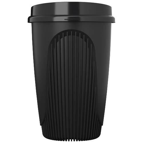 Obrázky: Hrnek 350 ml s víčkem, rec. plast, černá, Obrázek 5