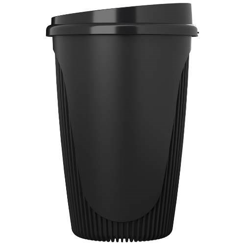 Obrázky: Hrnek 350 ml s víčkem, rec. plast, černá, Obrázek 8