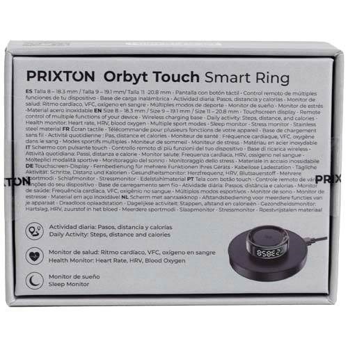 Obrázky: Prixton Orbyt Touch chytrý prsten 8 (18,3 mm),černá, Obrázek 9