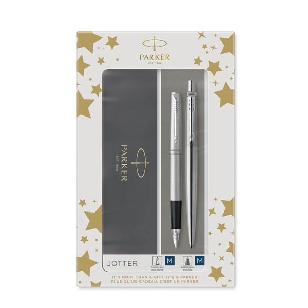 Obrázky: Sada pl. a kul. pera PARKER JOTTER Stainless Steel CT, Obrázek 5
