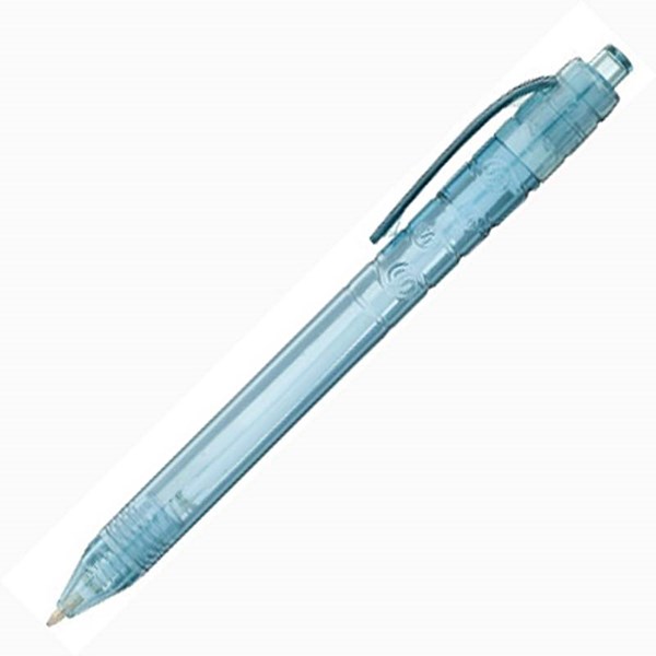 Obrázky: Modré kuličkové pero z recyklovaného PET plastu, Obrázek 2