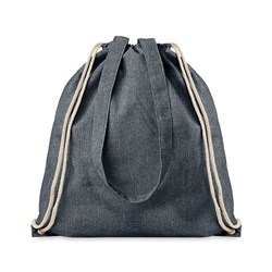 Obrázky: Tmavě modrá taška/batoh z recyklované bavlny
