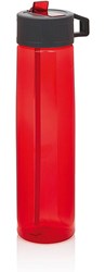 Obrázky: Červená tritanová láhev s brčkem 750 ml
