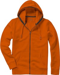 Obrázky: Arora mikina ELEVATE s kapucí na zip oranžová M