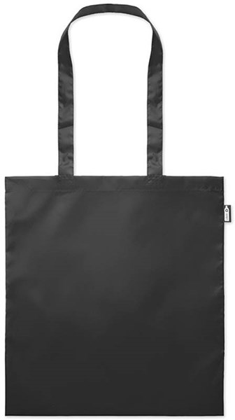 Obrázky: Černá nákupní taška ze 190T RPET, Obrázek 2