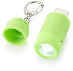 Obrázky: Zelená minisvítilna s USB dobíječkou