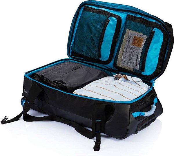 Obrázky: Černá cestovní taška s modrými doplňky, Obrázek 5