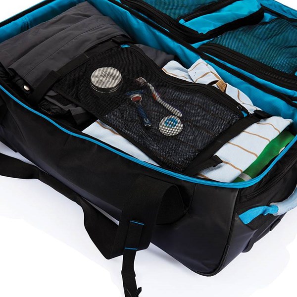 Obrázky: Černá cestovní taška s modrými doplňky, Obrázek 7