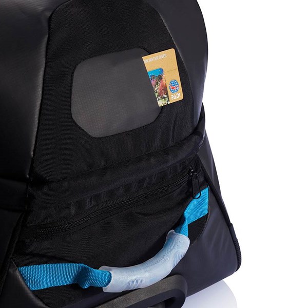 Obrázky: Černá cestovní taška s modrými doplňky, Obrázek 9
