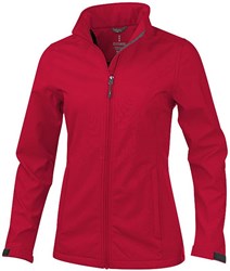Obrázky: Červená dámská softshellová bunda Maxson ELEVATE S