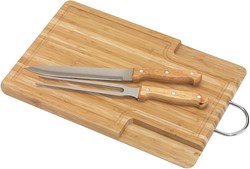 Obrázky: Bambusové prkénko s nožem a vidličkou uvnitř