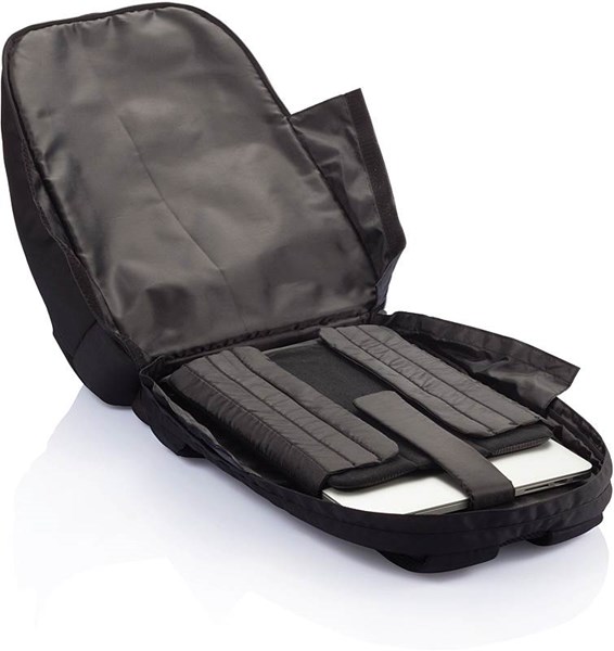 Obrázky: Univerzální černý nylonový batoh na notebook, 12 L, Obrázek 3