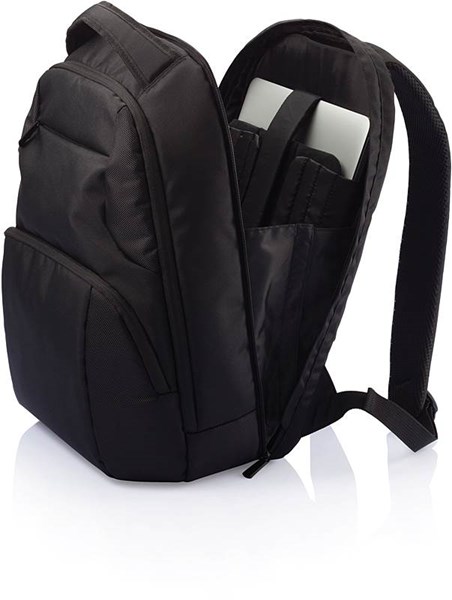 Obrázky: Univerzální černý nylonový batoh na notebook, 12 L, Obrázek 9