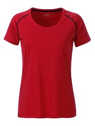 Obrázky: Dámské funkční tričko SPORT 130, červená/černá M
