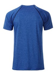 Obrázky: Pánské funkční tričko SPORT 130, modrý melír XXL