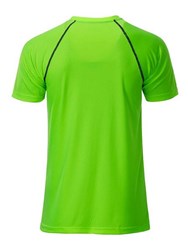 Obrázky: Pánské funkční tričko SPORT 130, zelená/černá M