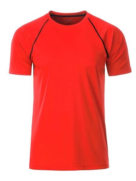Obrázky: Pánské funkční tričko SPORT 130, oranžová/černá XL, Obrázek 4