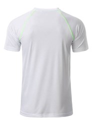 Obrázky: Pánské funkční tričko SPORT 130, bílá/zelená XL