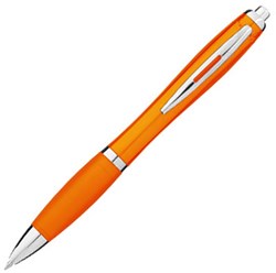 Obrázky: Oranžové kuličkové pero s úchopem, MN