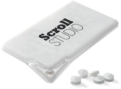 Zobrazit detaily pro Bonbóny v bílém dávkovači tvaru kreditky Obrázky: Bonbóny v bílém dávkovači tvaru kreditky