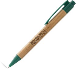 Obrázky: Bambusové kuličkové pero, zelené doplňky, ČN