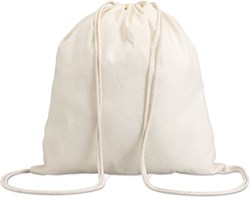 Zobrazit detaily pro Přírodní bavlněný batoh se stahovací šňůrou Obrázky: Přírodní bavlněný batoh se stahovací šňůrou