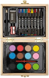 Zobrazit detaily pro Malířský set v dřevěném kufru Obrázky: Malířský set v dřevěném kufru
