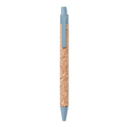 Obrázky: Korkové pero s modrými doplňky