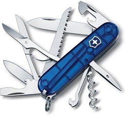 Obrázky: Victorinox HUNTSMAN kapesní nůž transp. modrý