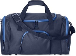 Obrázky: Modrá sportovní taška se světlemodrými zipy
